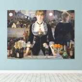 ビクトリア風のバーメイドの少女 フランス、フォリー・ベルジェールにて キャンバスプリント (インサイチュ (ウッドフロア))