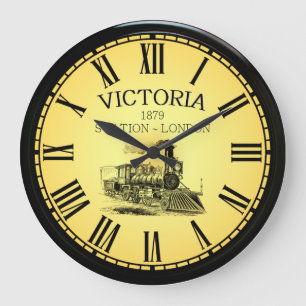 ビクトリア駅~ロンドンイングランド~1879年~ ラージ壁時計