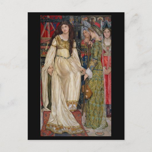 ビクトリア騎士、14世紀 ポストカード (正面)
