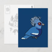 ビクトリア・クラウン・ピジョン ポストカード (正面/裏面)