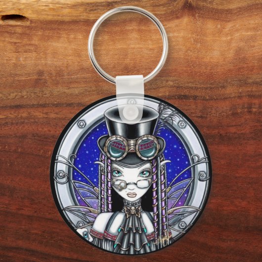 "ビクトリア"スチームパンク妖精の国キーチェーン キーホルダー (正面)