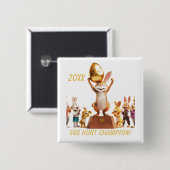 ビクトリア・バニー・エッグ狩りチャンピオン 缶バッジ (正面&裏面)