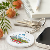 ビクトリア,ブリティッシュコロンビアカナダメープル キーホルダー (正面右)