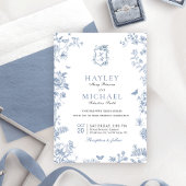 ビクトリア レジデンシーブルー フレンチガーデン ウェディング招待状 招待状