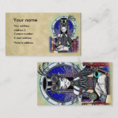 "ビクトリア"蒸気のパンクの妖精の国の芸術の名刺 名刺 (正面/裏面)