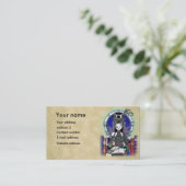 "ビクトリア"蒸気のパンクの妖精の国の芸術の名刺 名刺 (スタンド正面)