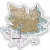 ビクトリアBC航海のチャート シール (正面)