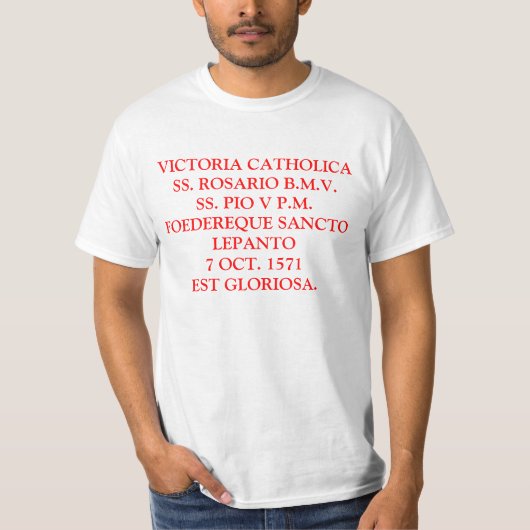 ビクトリアCATHOLICA CAMISIA DE LEPANTO Tシャツ (正面)