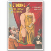 ビクトリン、美しいパリの大女性 シール (正面)