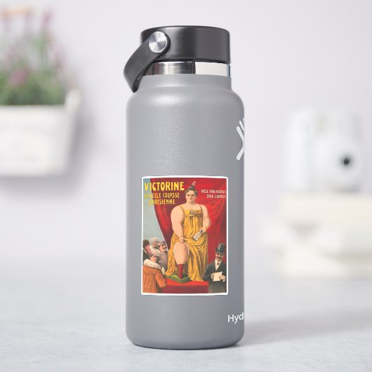 ビクトリン、美しいパリの大女性 シール (HydroFlask)
