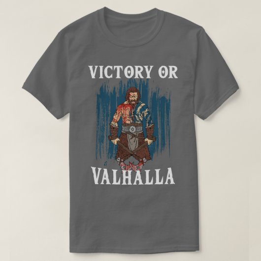 ビクトリーまたはヴァルハラバイキング4 Tシャツ (デザイン正面)