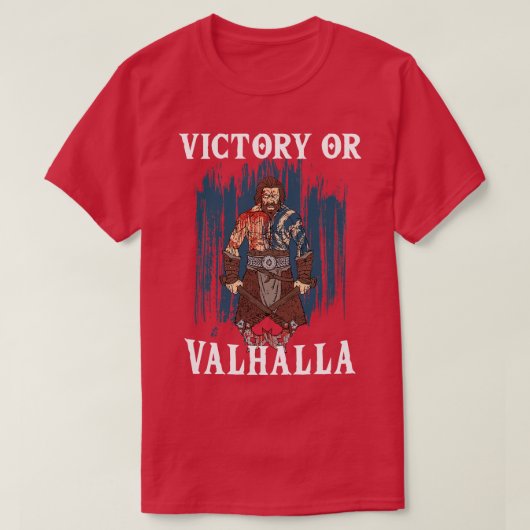 ビクトリーまたはヴァルハラバイキング4 Tシャツ (デザイン正面)
