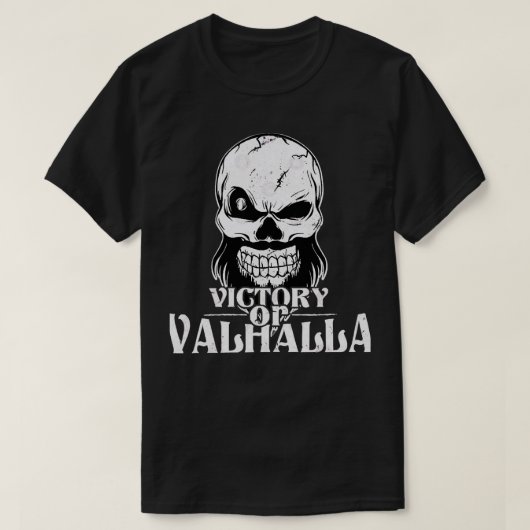 ビクトリーまたはヴァルハラ10 Tシャツ (デザイン正面)