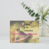 ビクトリーやる気を起こさせるスローガンNetball引用文 ポストカード (スタンド正面)