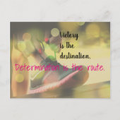 ビクトリーやる気を起こさせるスローガンNetball引用文 ポストカード (正面)