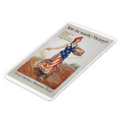 ビクトリーガーデンリバティースシーズWWIプロパガンダ マグネット (左側)