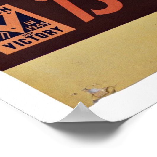 ビクトリーガーデン – ヴィンテージ愛国主義 ポスター (角)