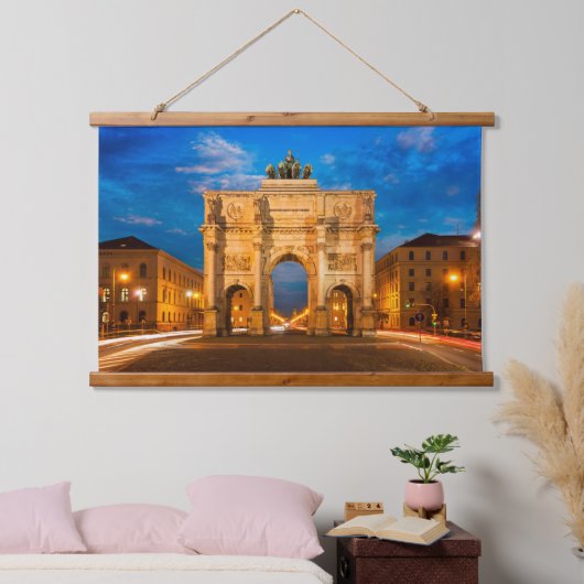 ビクトリーゲートミュンヘンドイツ 吊り下げ型タペストリー (寝室)