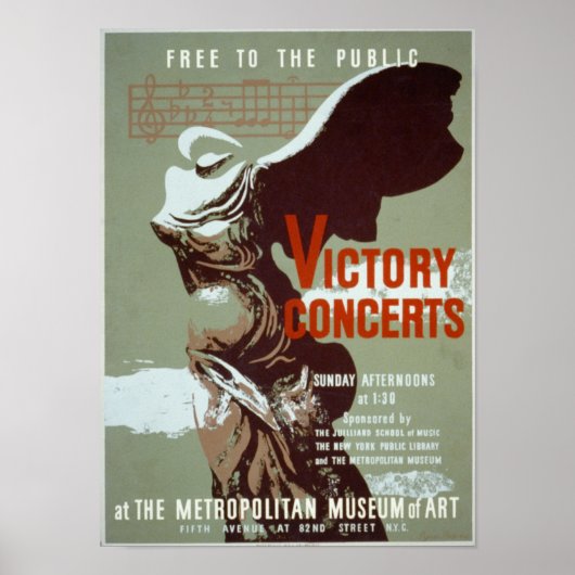 ビクトリーコンサートWPAポスター ポスター (正面)