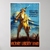 ビクトリーリバティーローンアメリカ世界戦争プロパガンダ ポスター (正面)