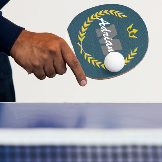 ビクトリーリースモノグラムアンドネームBlueBG 卓球ラケット (インサイチュ)