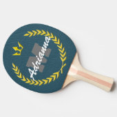 ビクトリーリースモノグラムアンドネームBlueBG 卓球ラケット (横)