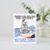 ビクトリー女子ヴィンテージ戦時はがき ポストカード (スタンド正面)