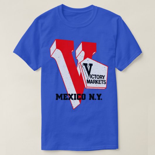 ビクトリー市場旧メキシコNY食料品店のロゴ Tシャツ (デザイン正面)
