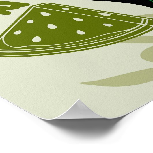 ビクトリー記号の手の抵抗赤い三角形の記号 ポスター (角)