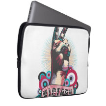 ビクトリー ピース＆ラブ ポップアート電子バッグ