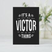 ビクトルパーソナライズされたネーム誕生日ギフト 出欠カード (スタンド正面)