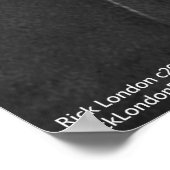 ビクトルヒューゴ&ハピネス引用文リック・ロンドンポスター ポスター (角)