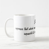 ビクトルユーゴミュージック引用文 コーヒーマグカップ (左)