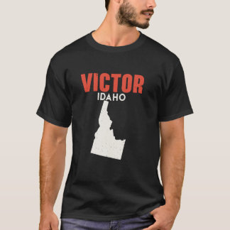 ビクトル・アイダホUSA州アメリカトラベルアイダホ Tシャツ
