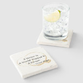 ビクトル・ウゴ引用文世界が人物作家に閉じ込められる ストーンコースター (横)