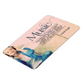 ビクトル・ウゴ感動的引用文「音楽」フレキシブル マグネット (左側)