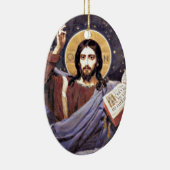 ビクトル・ヴァーネツォフの全能絵画キリスト セラミックオーナメント (右)
