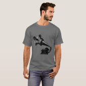 ビクトローラのTシャツを遊んでいるワタリガラス Tシャツ (正面フル)