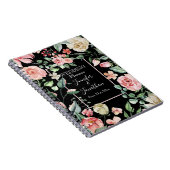 ビクト伝統的ランピンクローズウェディングプランナー ノートブック (右側)