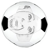 ビクビクした老婦人の悲鳴顔笑わされる サッカーボール (回転)