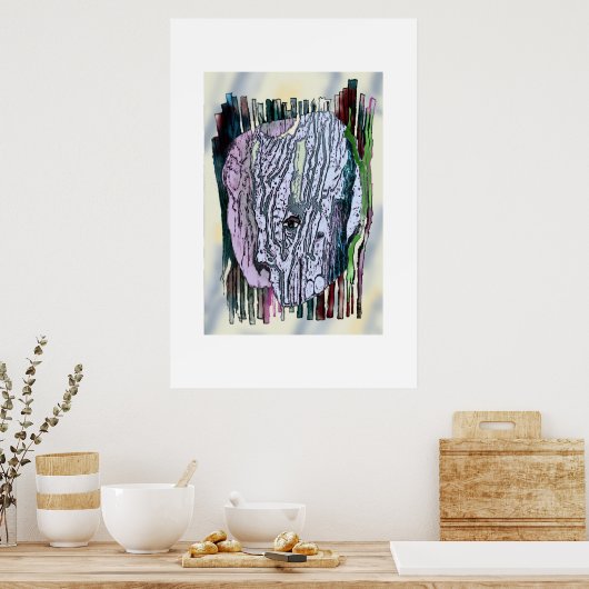 ビクビク ポスター (キッチン)