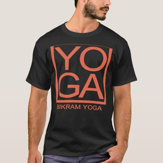 ビクラムヨガの面白グッシクTシャツ ヨガ好き Tシャツ (正面)