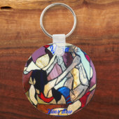 ビクラムヨガボウポーズダヌラサナキーチェーン キーホルダー (正面)