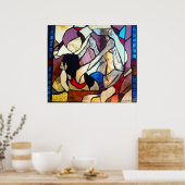 ビクラムヨガボウポーズダヌラサナ ポスター (キッチン)