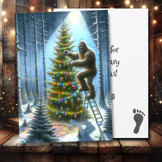 ビグおもしろいフットパーソナライズされたクリスマス シーズンカード