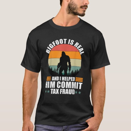 ビグおもしろいフット実在は私は彼救済に税を課す Tシャツ (正面)
