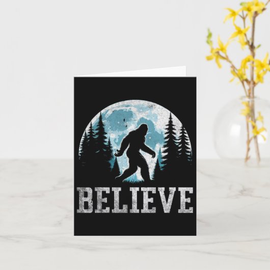 ビグおもしろいフ信じトのサスカッチギフト父親D カード (黄色い花)