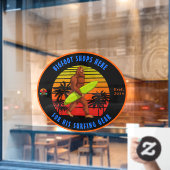 ビグカスタマイズフトサーフィンスポーツのグッズ ウィンドウサイン (カフェ窓)