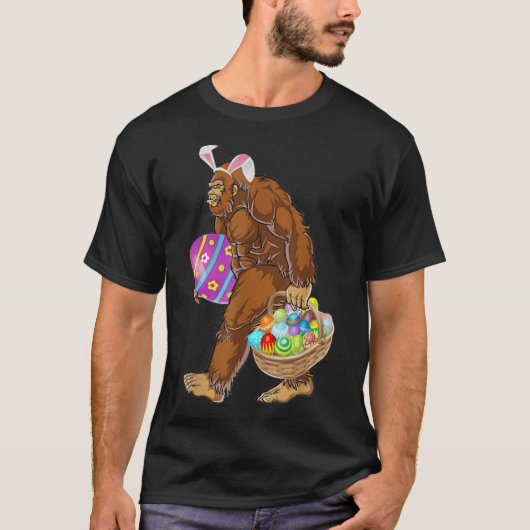 ビグフおもしろいット狩りイースターエッグ Tシャツ (正面)