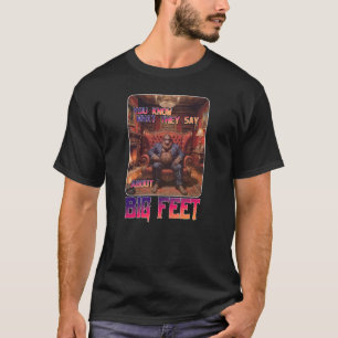ビグフおもしろいット足ミーム Tシャツ